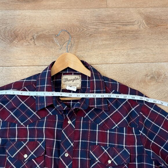 Wrangler Men’s Snap Front Western Plaid Shirt XL - Picture 7 of 7